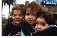 Die Kinder meiner Gastfamilie in Brisbane: Steven (4), Anastasia (5) und Isabella (4). 
